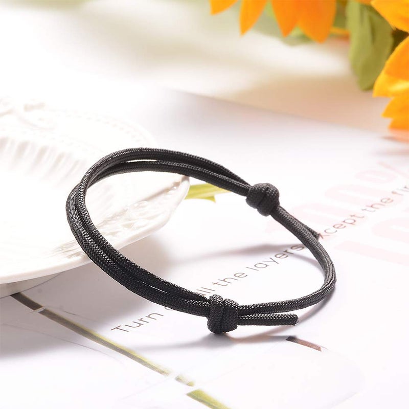 Jeka Nautical Braided Bracelet for Men,Paracord Rope Surfer Bracelets Set String Cord Friendship Knot Wristbands Gift 6 Pcs Bracelets Rakhi for Brother - Image 3